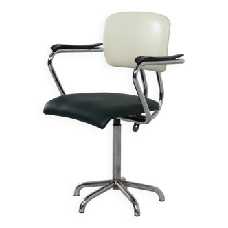Industrial office chair with armrests by toon de wit for de wit, 1950s | gr