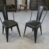 Pair of Tolix chairs by Xavier Pauchard, first edition, late 1920s