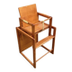 Modular wooden high chair for children