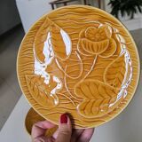 7 Sarreguemines water lily plates