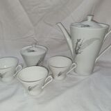 Sologne porcelain coffee maker and cups