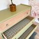 1960s commode with tapered legs.