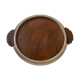 Plateau Art deo wood and silver metal