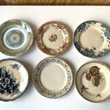 6 vintage plates