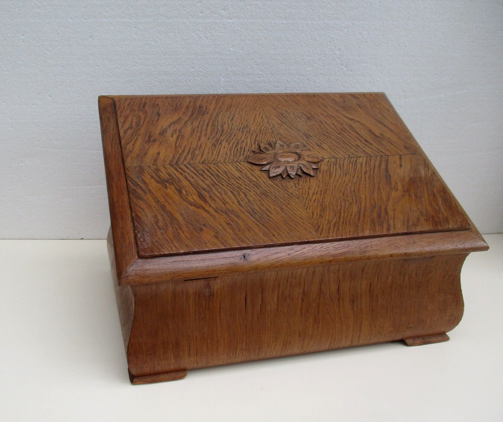 Old wooden storage box