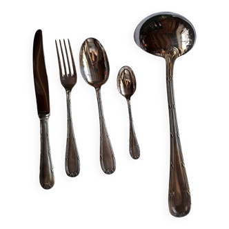 Silver-plated metal cutlery set by François Frionnet goldsmith