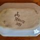 Old earthenware storage tray from Desvres Henri Delcourt, Rouen decor 1930