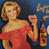 Original poster 1950 casa cap corsica pastif aperitif advertising Jean Desaleux