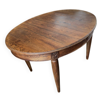 Oval oak table