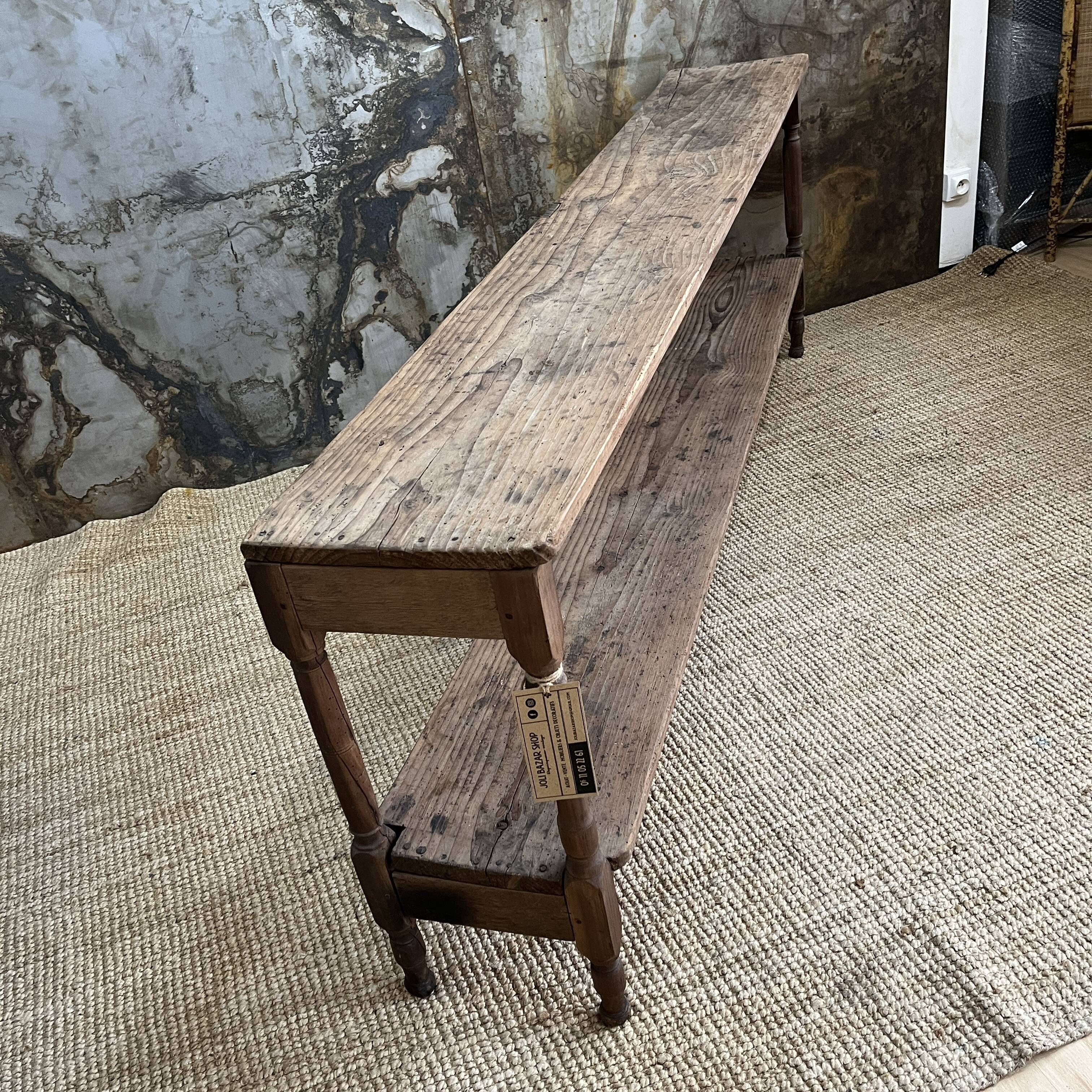 Antique grocery store shelf