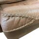 Vintage Danish leather canapé 'Madsen & Schubell' in brown