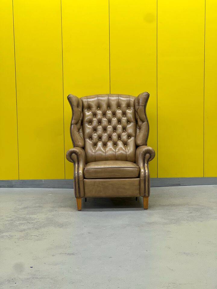 Vintage Handmade Chesterfield Recliner Armchair