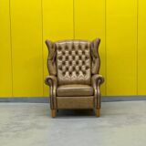 Vintage Handmade Chesterfield Recliner Armchair
