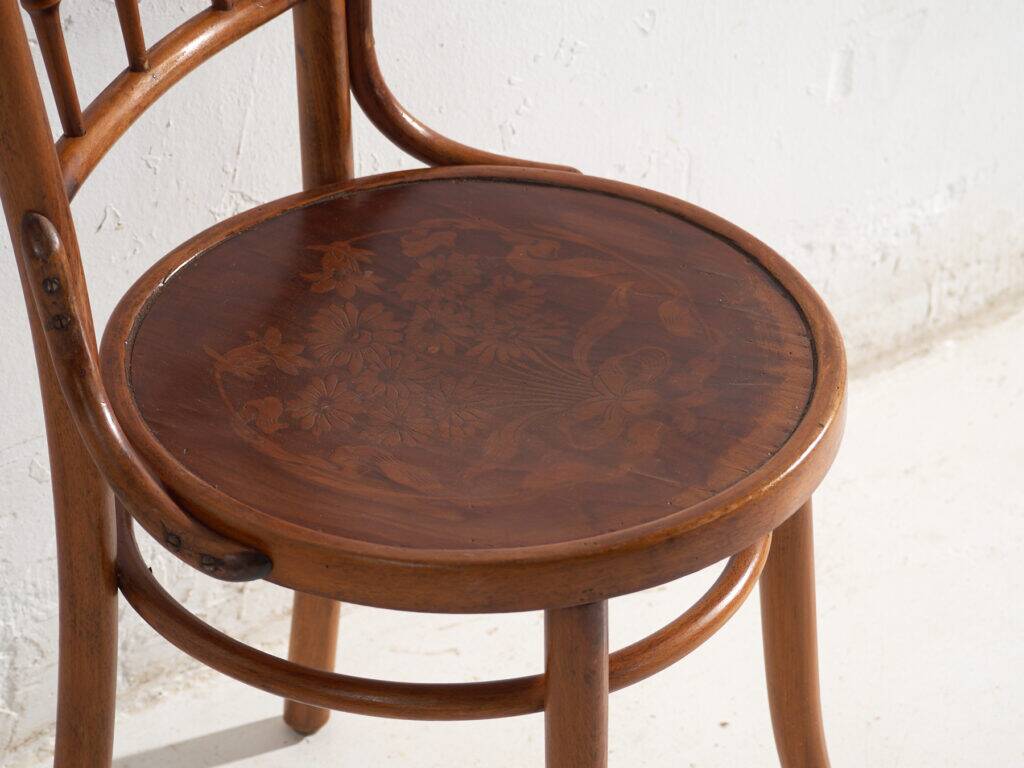 Antique bentwood chairs in Thonet style – Central Europe, circa 1930 – Set of 4 pieces #8
