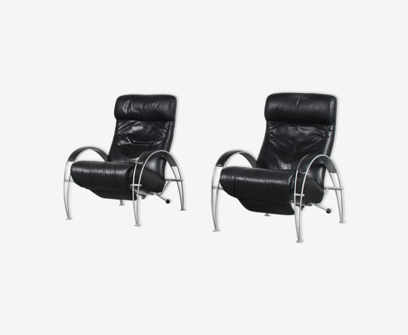 Pair of reclining chairs by Percival Lafer, Brazil, 1980