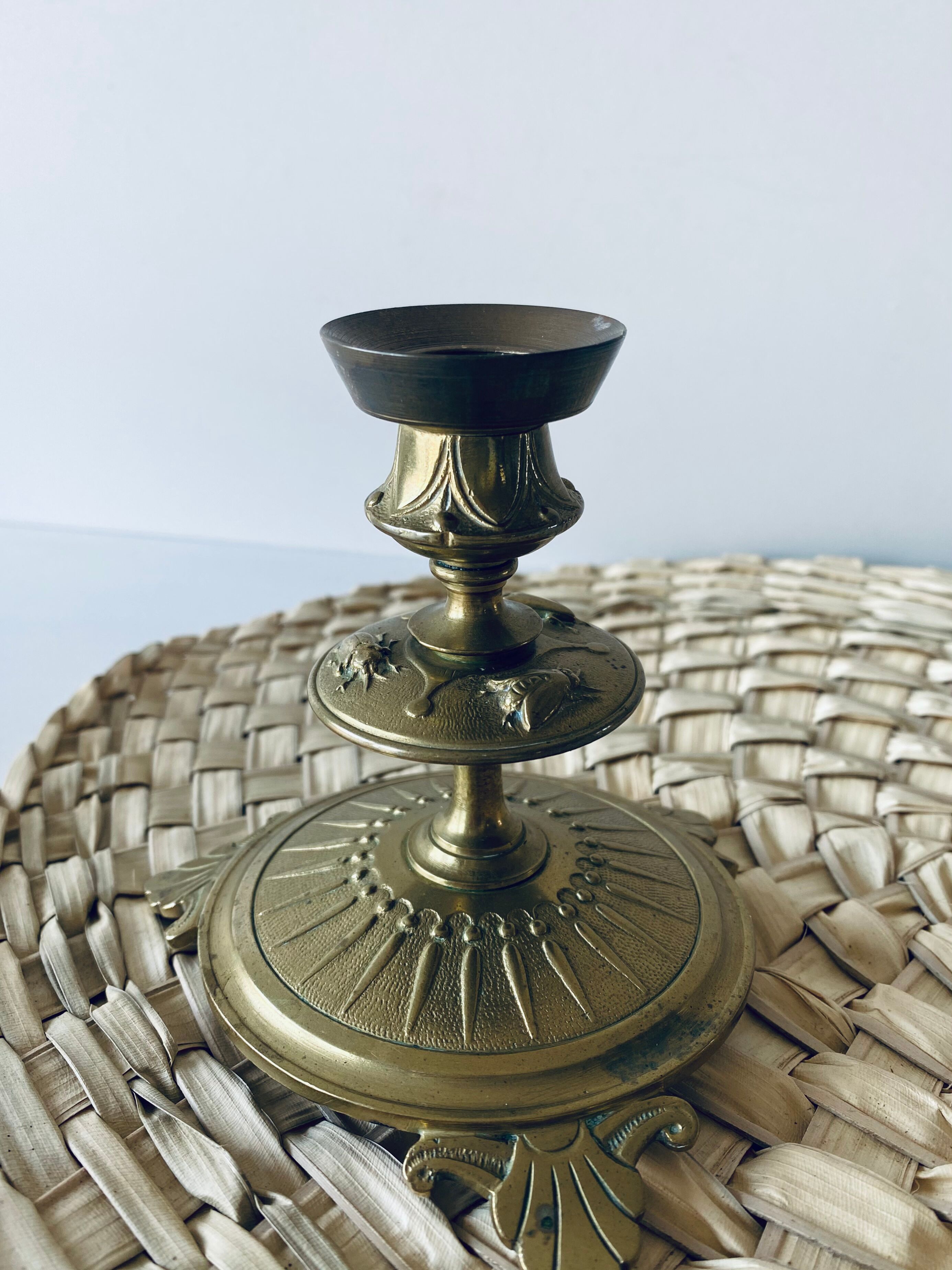 Insect decor candlestick