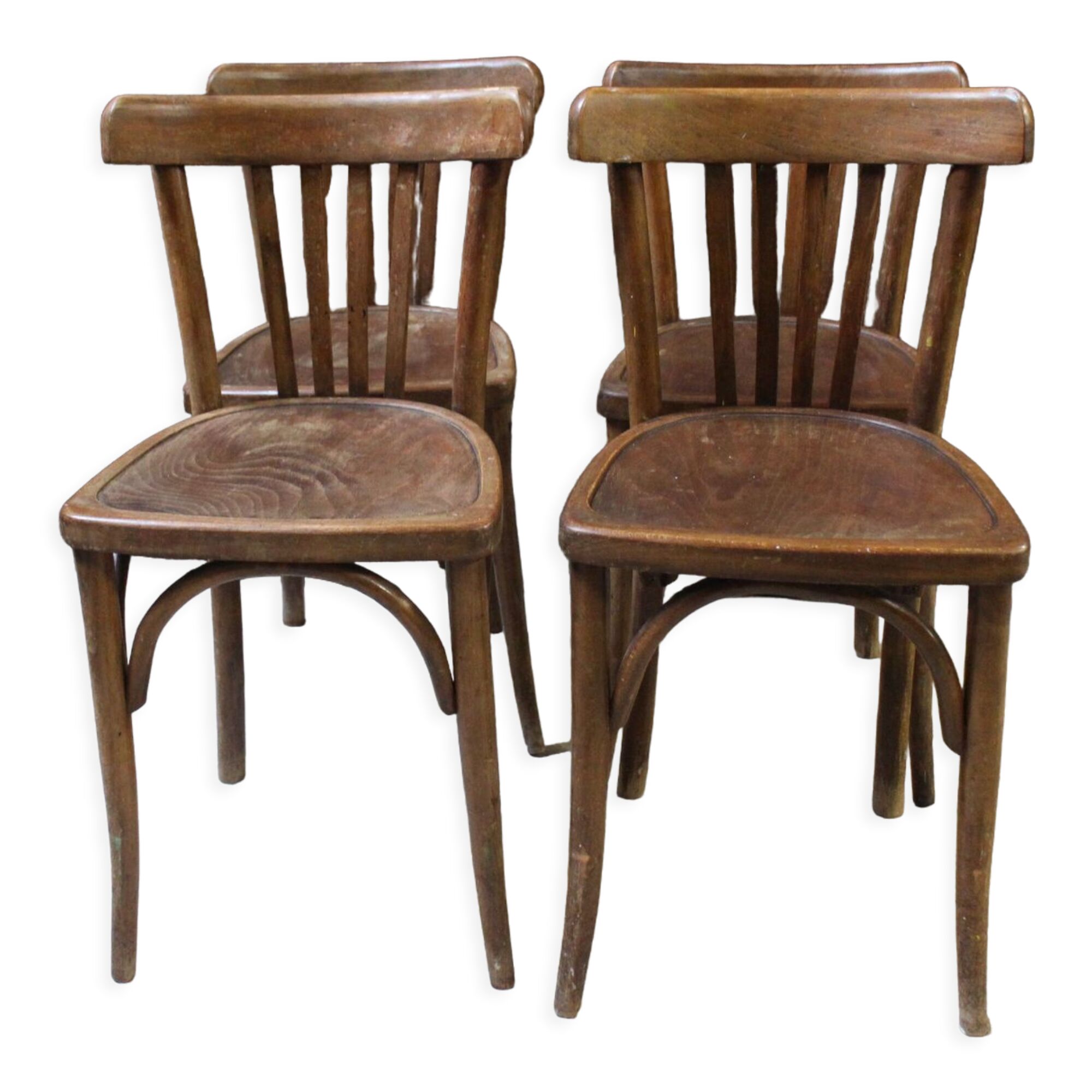 Série de 4 chaises bistrot