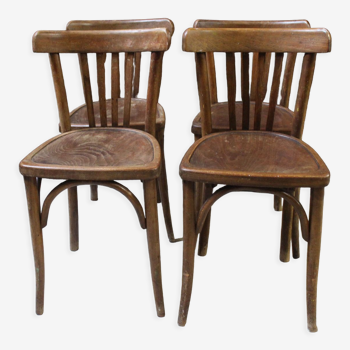 Series of 4 bistro chairs