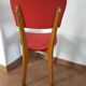 Chaise rouge années 50