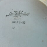 Soupière Sarreguemines period art deco model Agathe