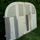 Curved shutters oak and fir H156xL245