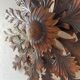 Wooden sunflower decoration Poland 60s