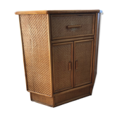 Corner rattan furniture 70s