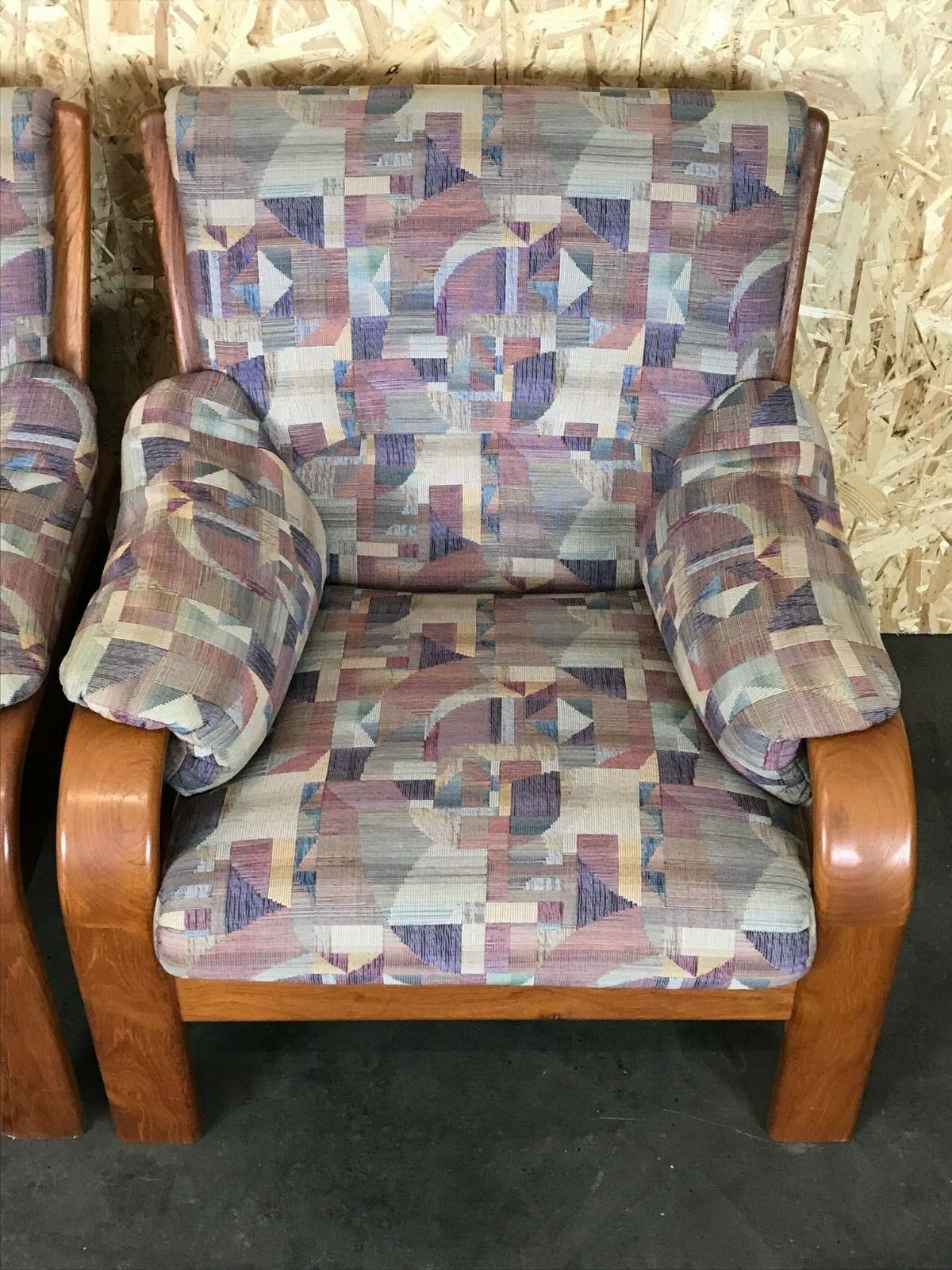 2x 60s 70s Teak Easy Chair Olsen & Laursen Danish Design Denmark