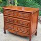 Commode en bois massif 3 tiroirs Louis XV
