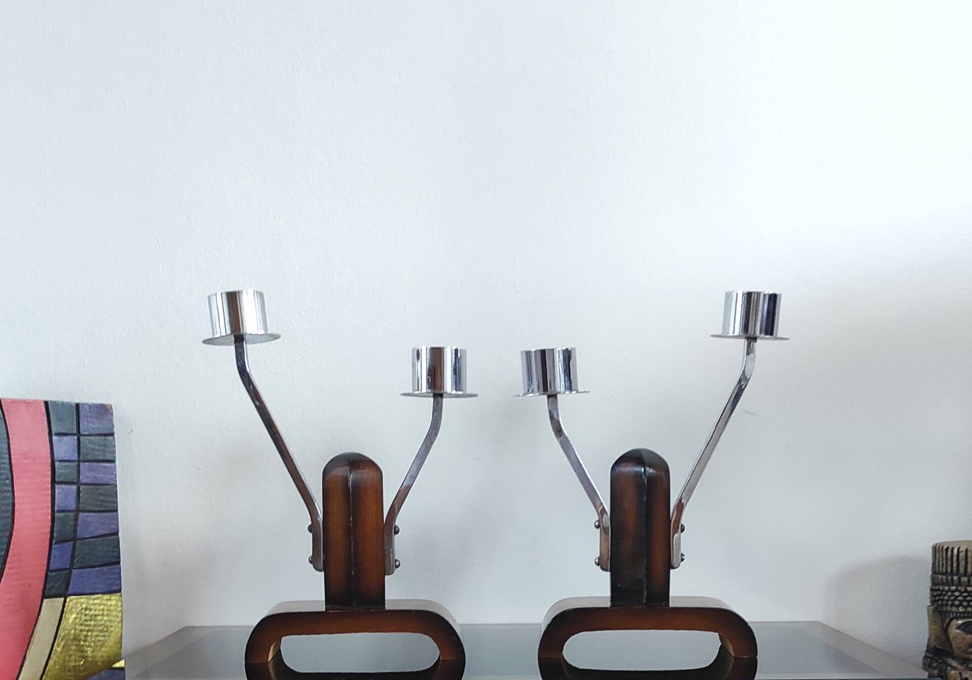 Pair of Art Deco candelabra
