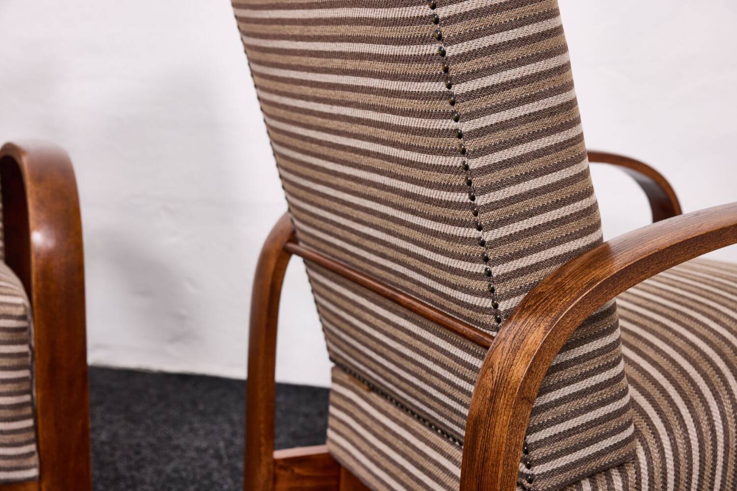 Fauteuils Art Déco hongrois, modèle 445, Szék és Faárugyár, Hongrie 1930