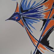 Jean montchougny (1915-2008) Lithographie en couleurs Le Coq