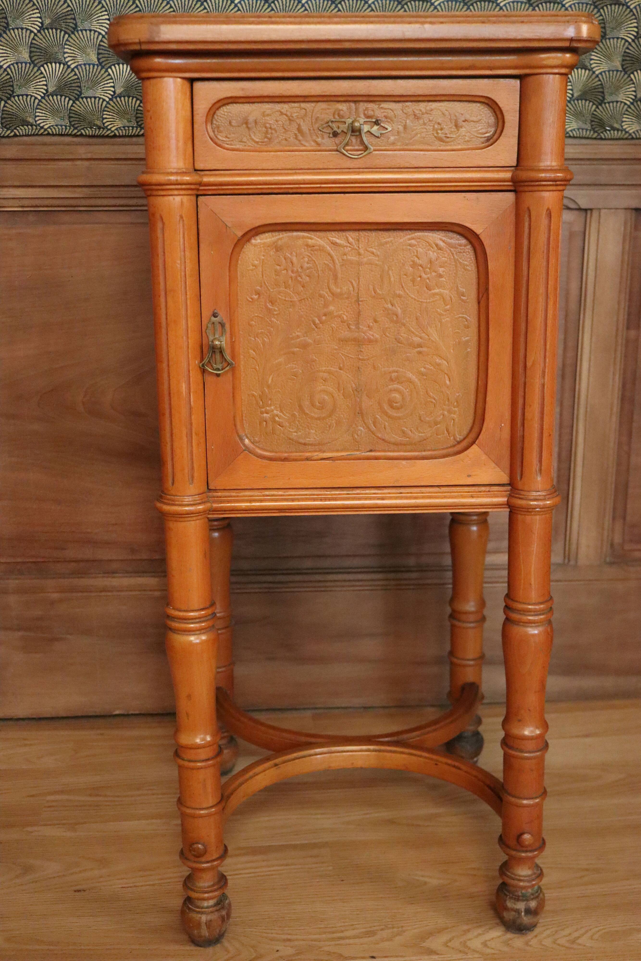 Joseph and Jacob Kohn bentwood bed & nightstand