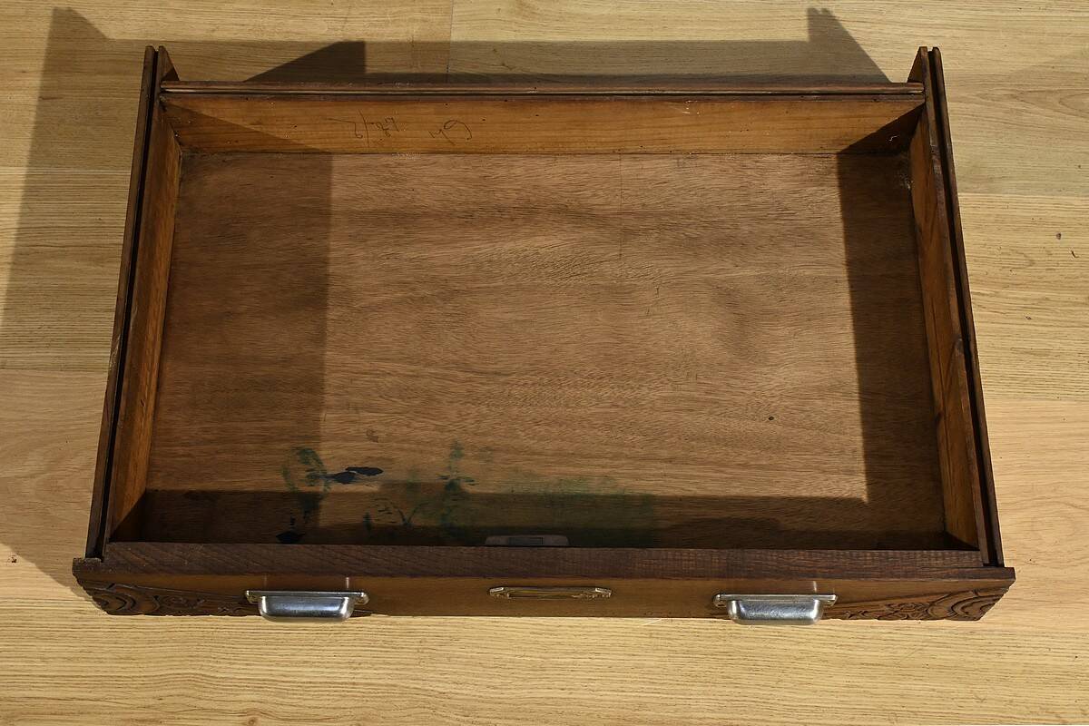 Art Deco Oak Pedestal Desk – 1940