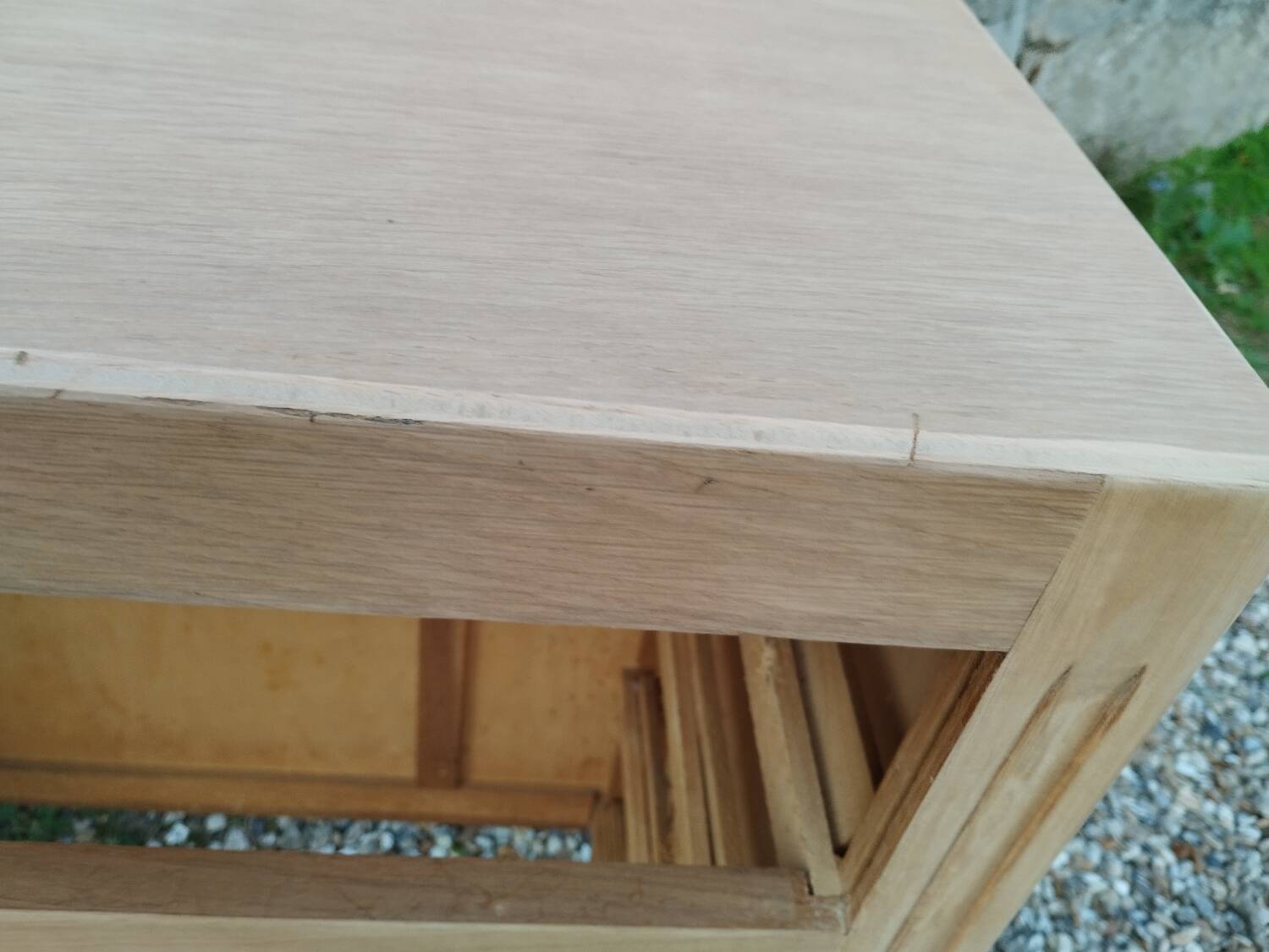 Commode ancienne vintage pieds compas