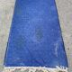 Hand-knotted wool rug 1970 80x140cm burgundy blue