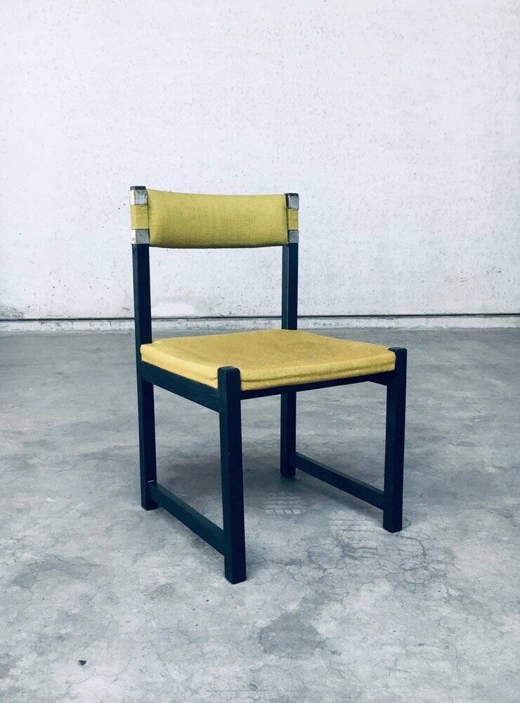 Mid-Century Modern Dining Chair Set by J. Batenburg for Mi, Belgium 1969, Set of 6