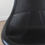 Pair of Tirup Ikea leather armchairs