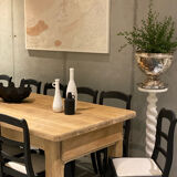 Set of 3 white vases