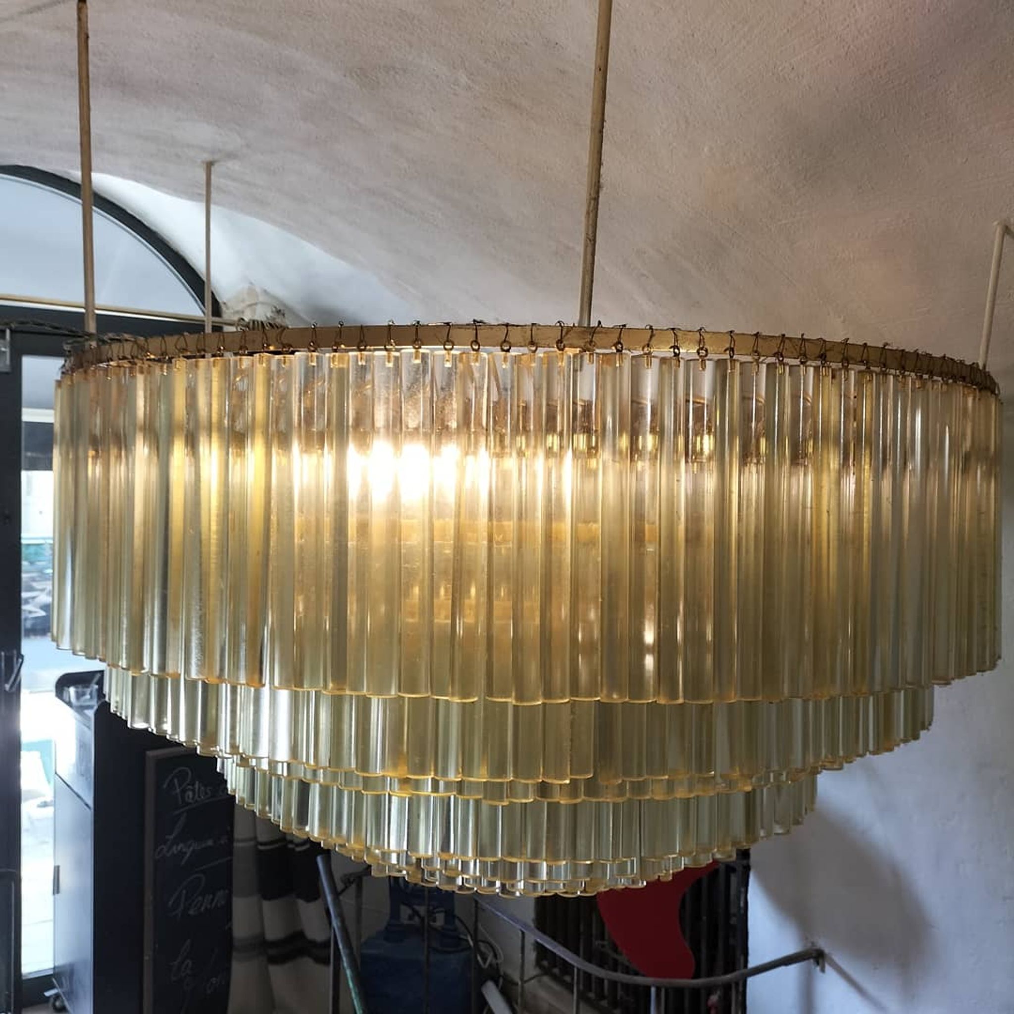 Lustre de Venini fabriqué dans les années 60 à Murano