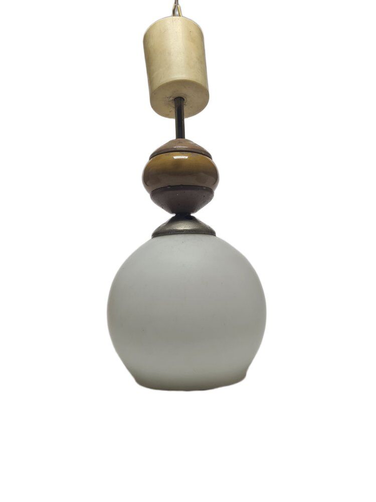 Postmodern Communist pendant lamp, Poland, 1970s