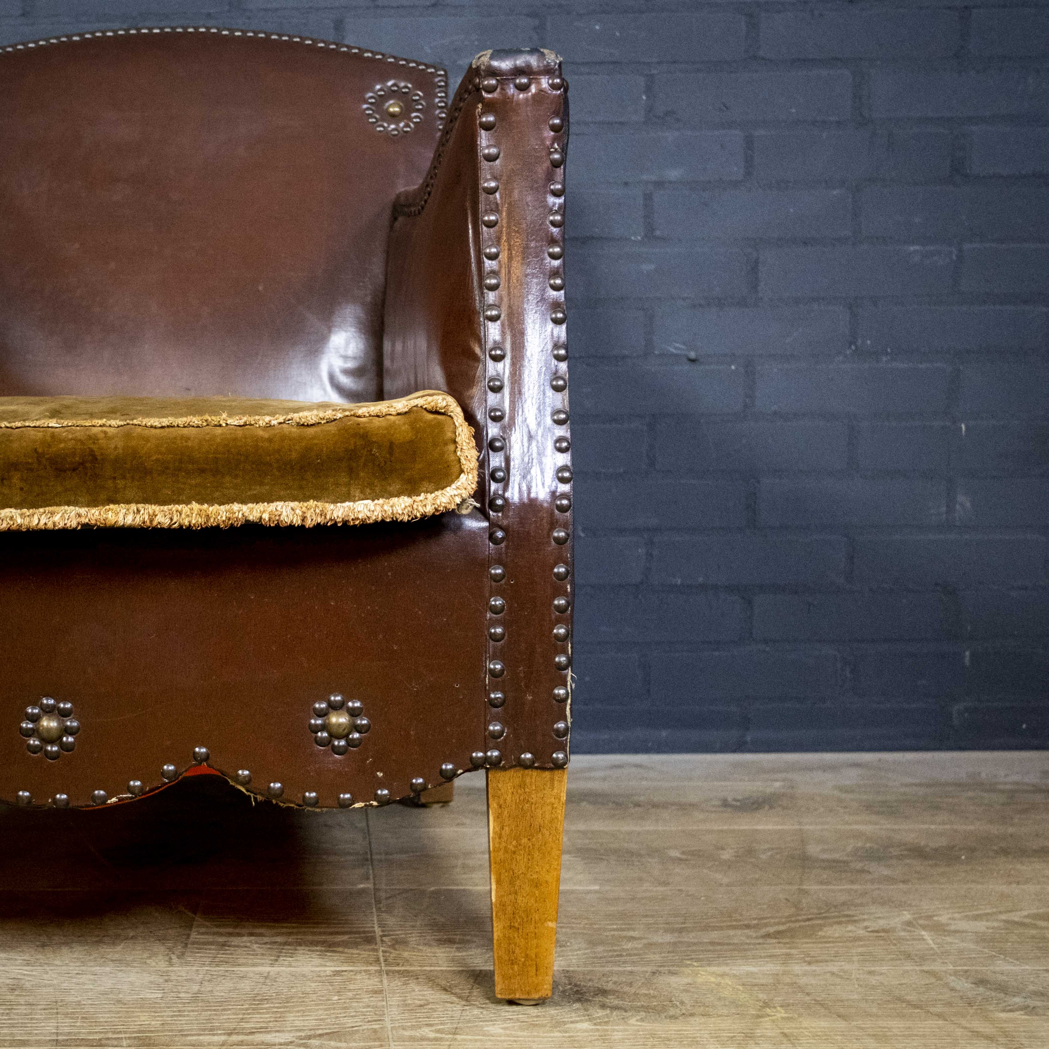 Antique club armchair