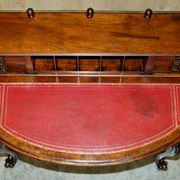 Bureau Demi-Lune en Cuir de Patrick Beakey Dublin circa 1850