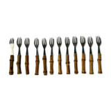 Vintage bamboo forks