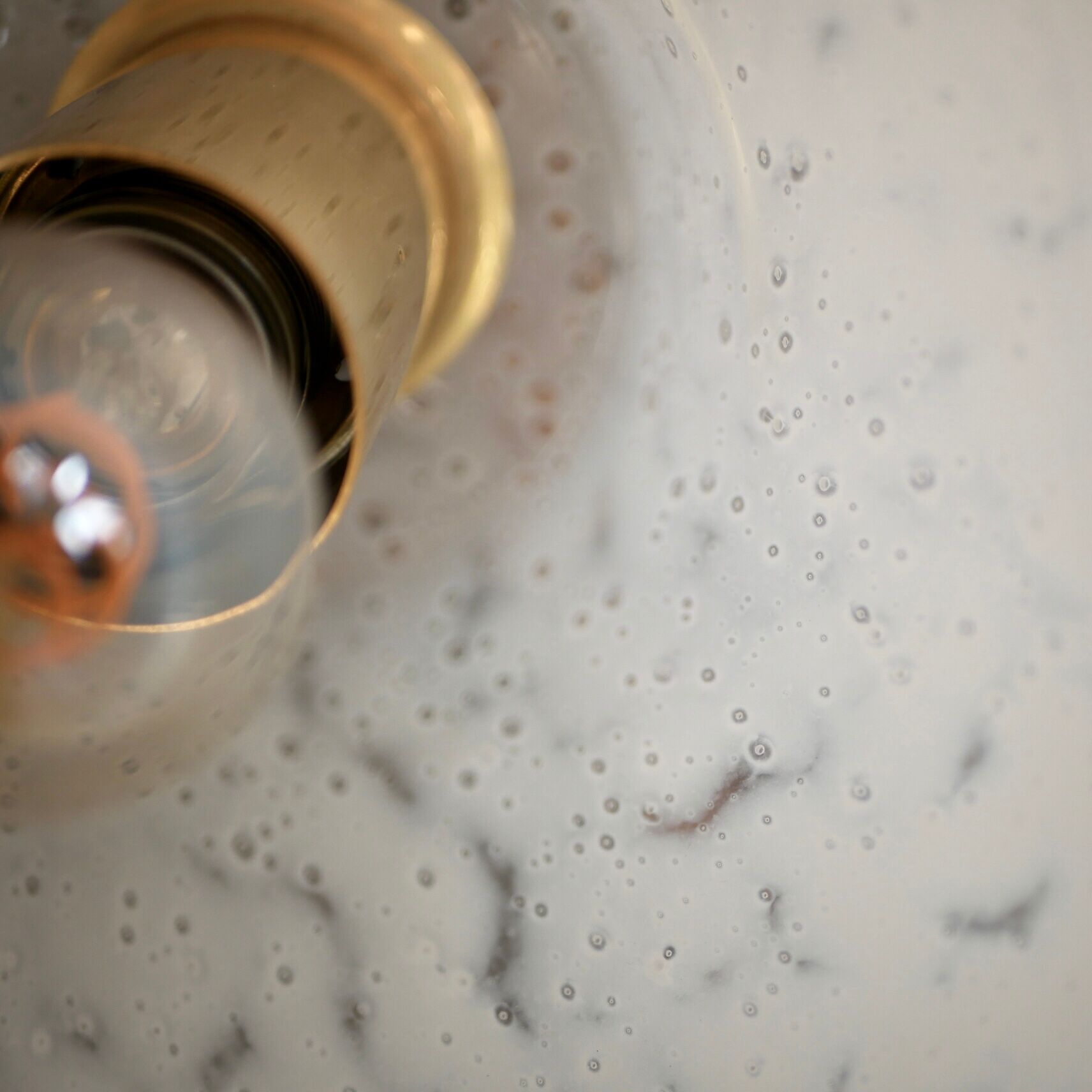 Hanging lamp bell in Murano glass