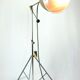 Floor lamp, old projector, flash photos
