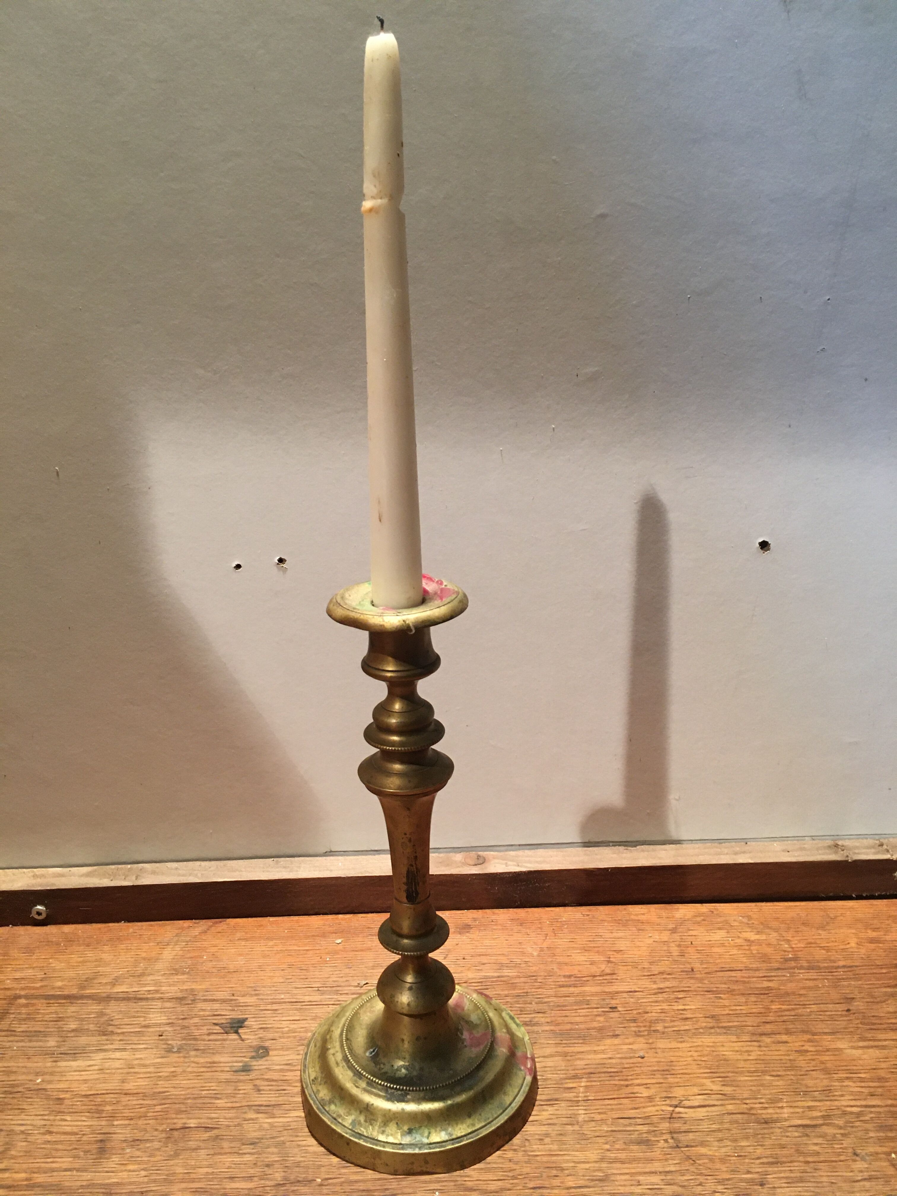 Brass candle holder