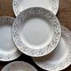 Set of 11 vintage Sarreguemines opaque porcelain dessert plates