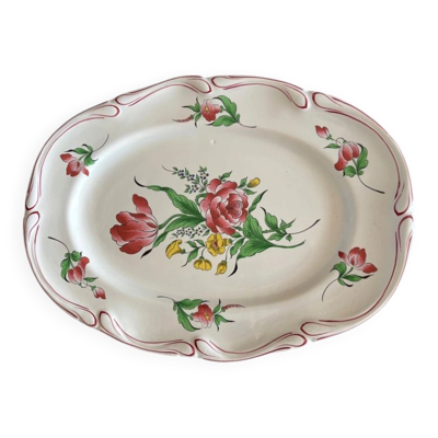 Plat ovale faïence porcelaine