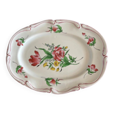 Oval porcelain plate